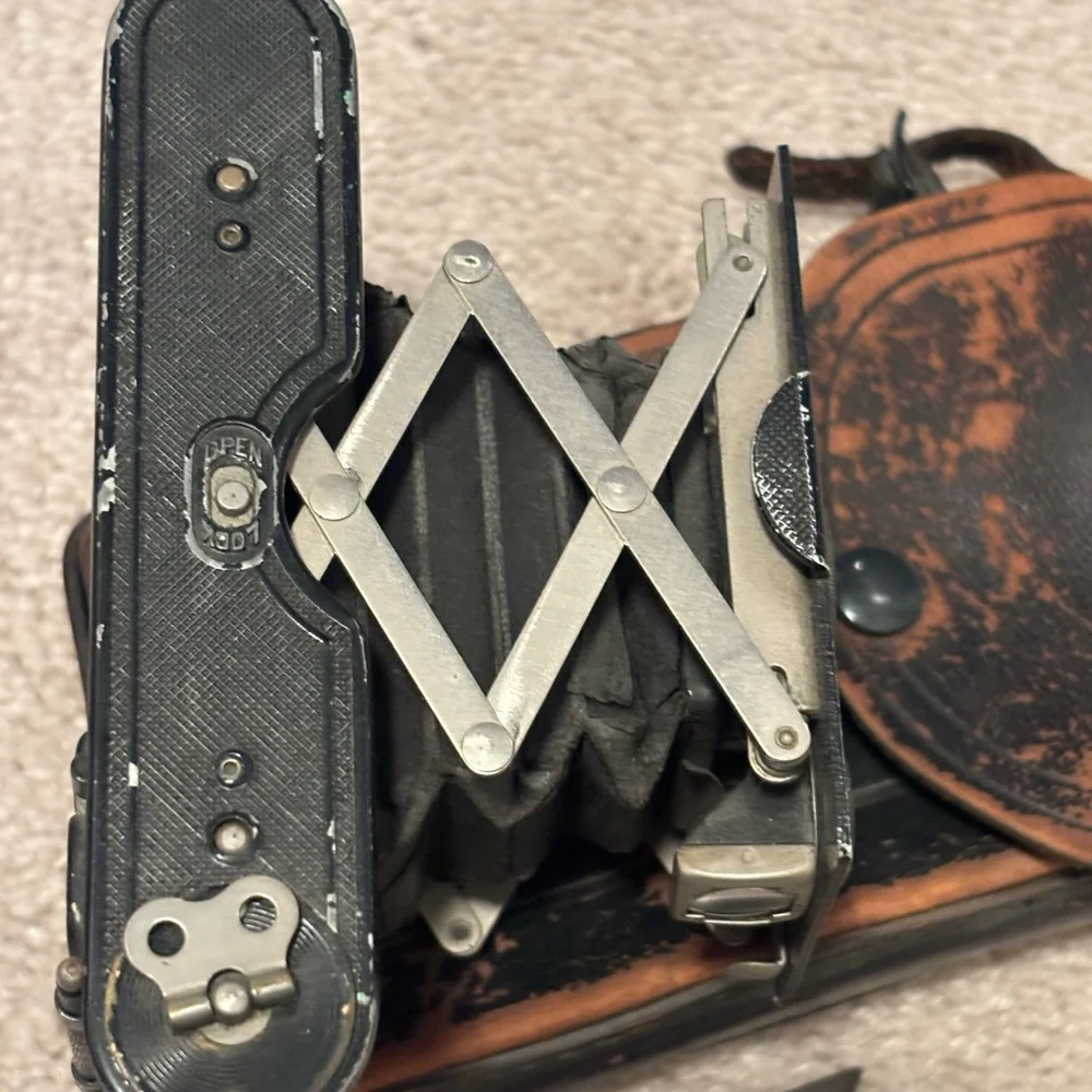 Vintage Vest Pocket Autographic Kodak Black Folding Camera Antique 1913